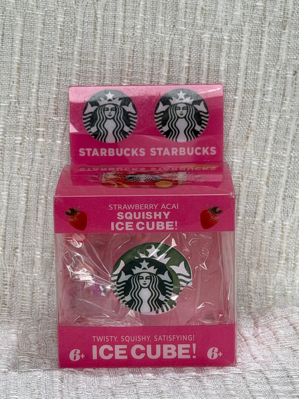 Starbucks Strawberry Açaí Lemonade Pink Viral Squishy Toy Fidget Stress Sensory
